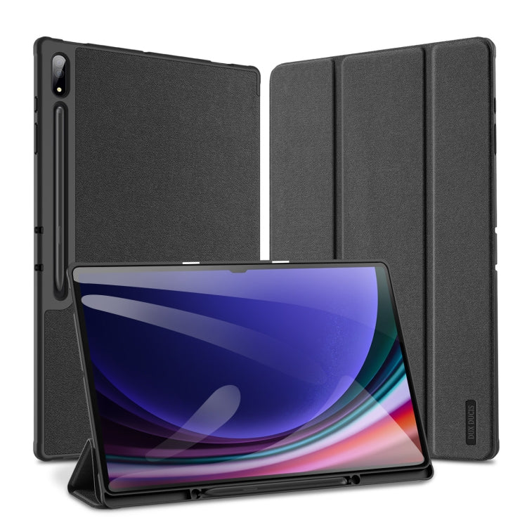 DUX DUCIS Domo Series Magnetic Flip Leather Tablet Case, For Samsung Galaxy Tab A11+ / A9+, For Samsung Galaxy Tab S9 FE / S10 FE, For Samsung Galaxy Tab S10 FE+, For Samsung Galaxy Tab S10+, For Samsung Galaxy Tab S9 FE+, For Samsung Galaxy Tab S10 Ultra