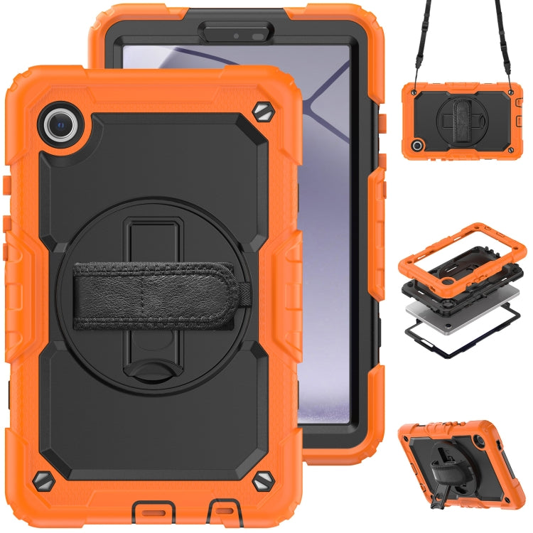 Silicone + PC Tablet Case with Shoulder Strap, For Samsung Galaxy Tab A9 / Tab A11