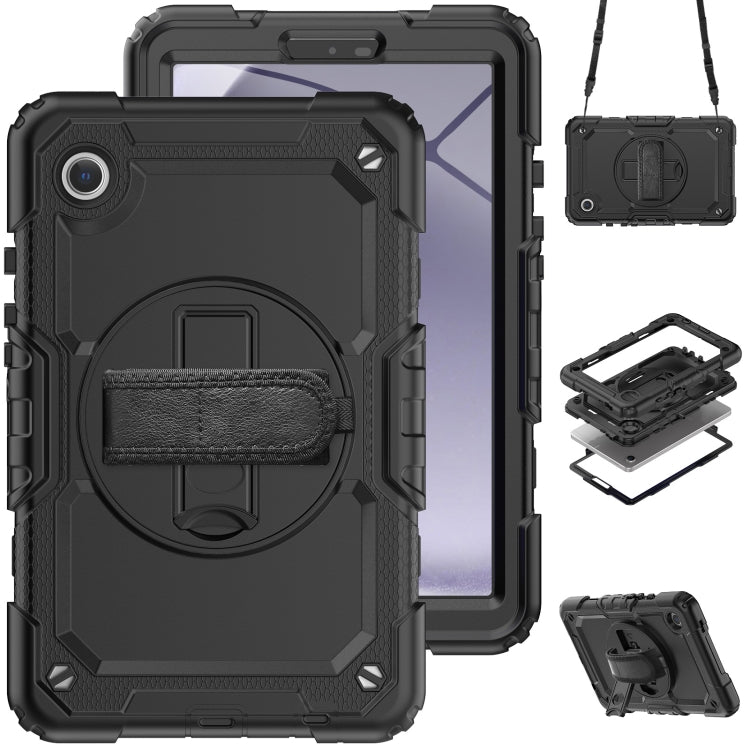 Silicone + PC Tablet Case with Shoulder Strap, For Samsung Galaxy Tab A9 / Tab A11