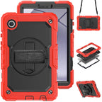 Silicone + PC Tablet Case with Shoulder Strap, For Samsung Galaxy Tab A9 / Tab A11