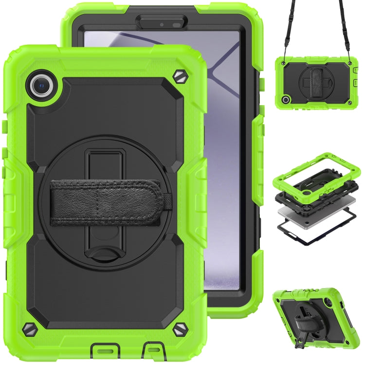 Silicone + PC Tablet Case with Shoulder Strap, For Samsung Galaxy Tab A9 / Tab A11