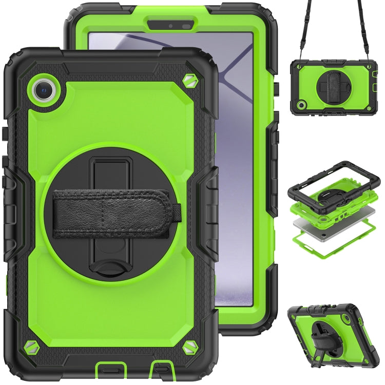 Silicone + PC Tablet Case with Shoulder Strap, For Samsung Galaxy Tab A9 / Tab A11