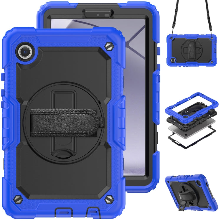 Silicone + PC Tablet Case with Shoulder Strap, For Samsung Galaxy Tab A9 / Tab A11