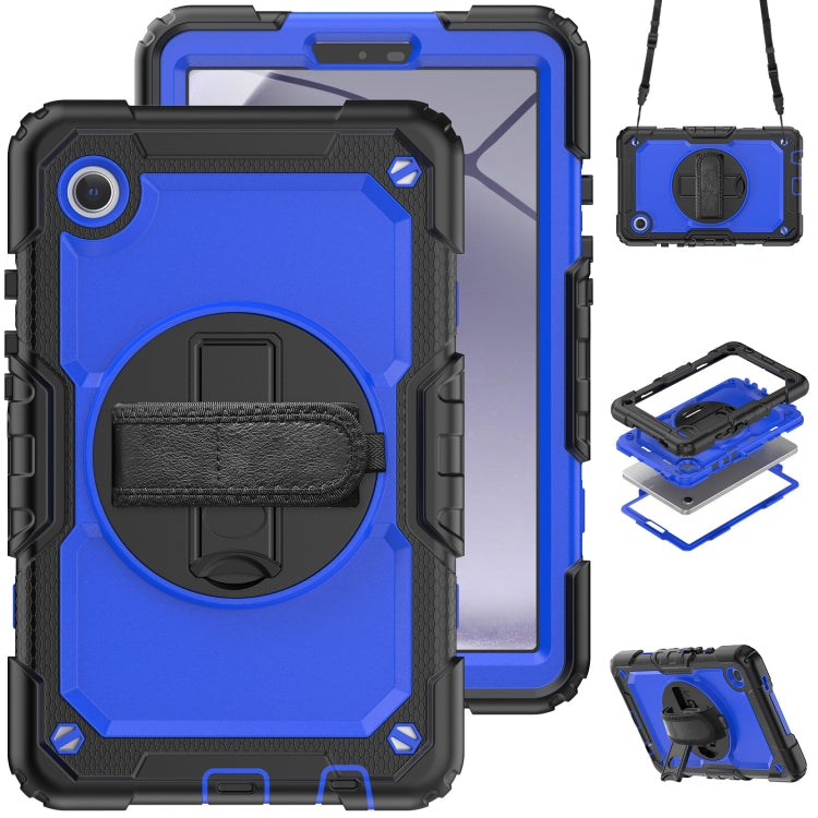 Silicone + PC Tablet Case with Shoulder Strap, For Samsung Galaxy Tab A9 / Tab A11