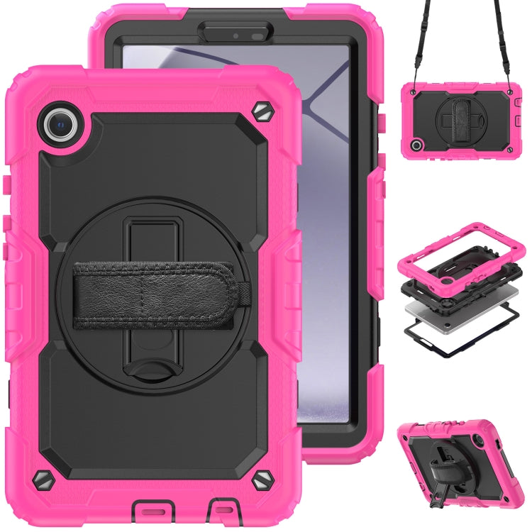 Silicone + PC Tablet Case with Shoulder Strap, For Samsung Galaxy Tab A9 / Tab A11