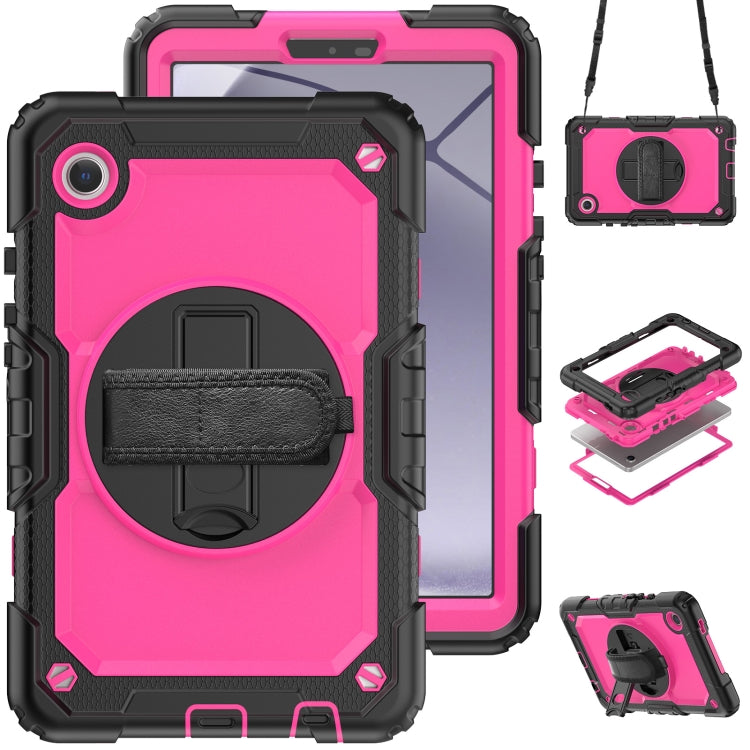 Silicone + PC Tablet Case with Shoulder Strap, For Samsung Galaxy Tab A9 / Tab A11