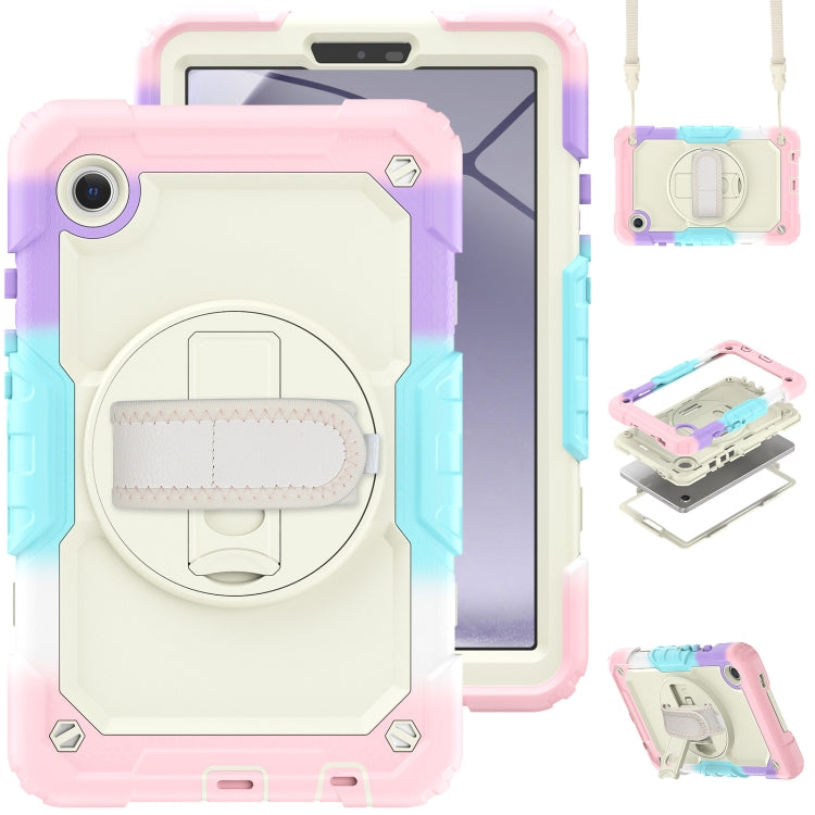 Silicone + PC Tablet Case with Shoulder Strap, For Samsung Galaxy Tab A9 / Tab A11