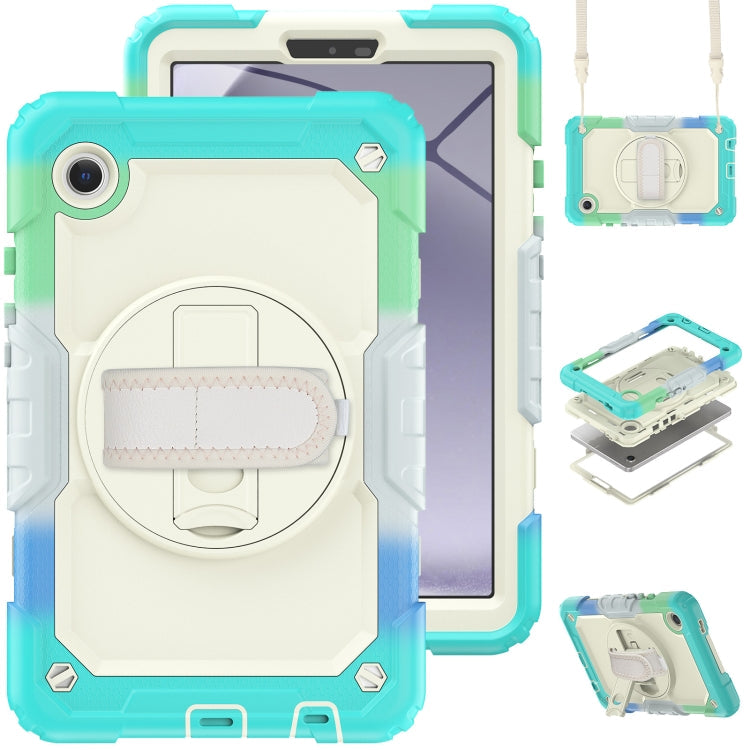 Silicone + PC Tablet Case with Shoulder Strap, For Samsung Galaxy Tab A9 / Tab A11