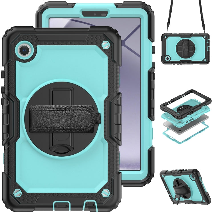 Silicone + PC Tablet Case with Shoulder Strap, For Samsung Galaxy Tab A9 / Tab A11