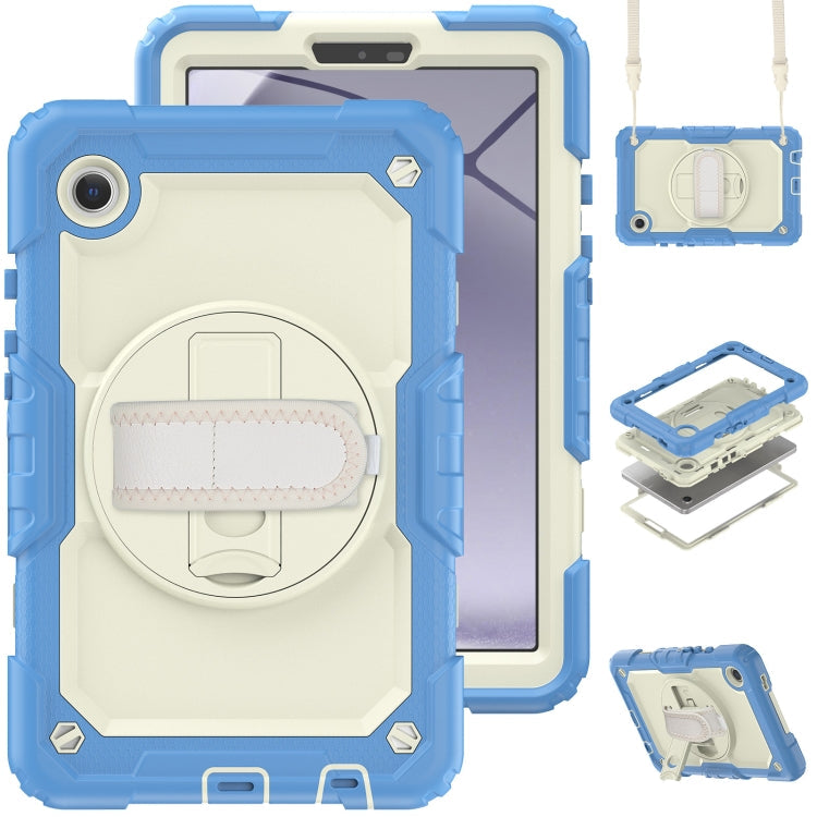 Silicone + PC Tablet Case with Shoulder Strap, For Samsung Galaxy Tab A9 / Tab A11