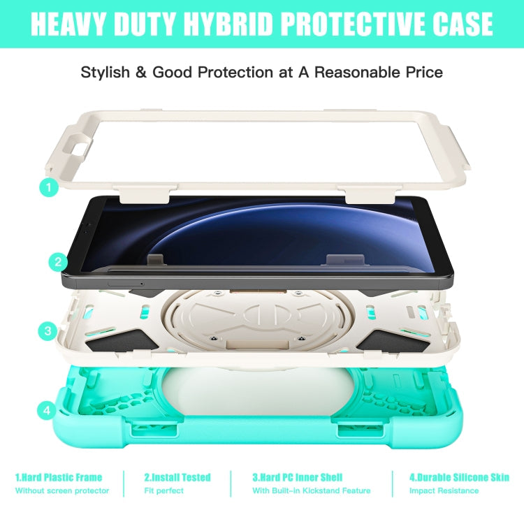 Rotatable Kickstand Grip Heavy Duty Hard Rugged Tablet Case, For Samsung Galaxy Tab A9+