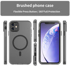 MagSafe Frosted Translucent TPU + PC Full Coverage Phone Case, For iPhone 12, For iPhone 12 Pro Max