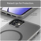 MagSafe Frosted Translucent TPU + PC Full Coverage Phone Case, For iPhone 12, For iPhone 12 Pro Max