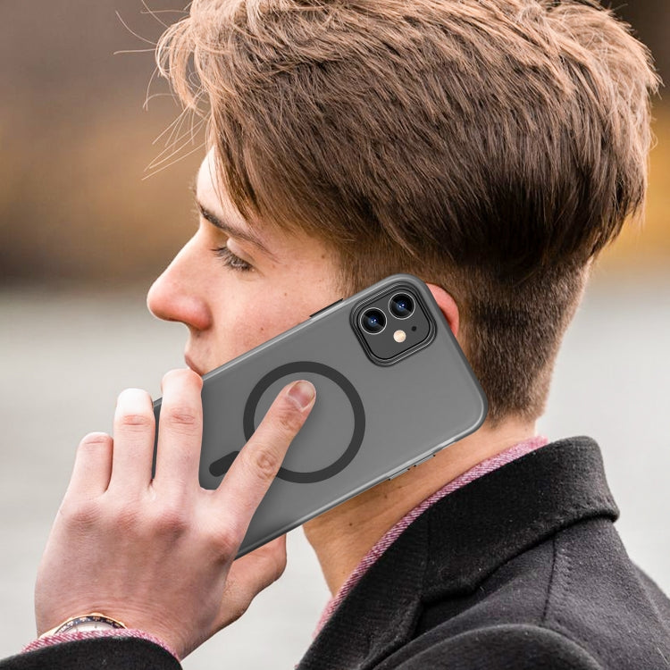 MagSafe Frosted Translucent TPU + PC Full Coverage Phone Case, For iPhone 12, For iPhone 12 Pro Max
