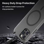 MagSafe Frosted Translucent TPU + PC Full Coverage Phone Case, For iPhone 12 Pro, For iPhone 11 Pro Max
