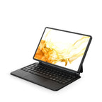 For Samsung Galaxy Tab S9 FE/S9/S8 M11P-B-S9 Magnetic Bluetooth Keyboard Leather Tablet Case(Black)