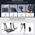 For Ulefone Armor Pad 2 Ulefone 4 in 1 Multi-purpose Tablet Carry Case(Black)
