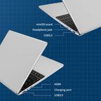 GXMO F152G 15.6 inch Laptop, 16GB+512GB, Windows 11 Intel Alder Lake N95 Quad Core, Support Fingerprint Unlock(Silver)