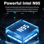 GXMO F152G 15.6 inch Laptop, 16GB+512GB, Windows 11 Intel Alder Lake N95 Quad Core, Support Fingerprint Unlock(Silver)