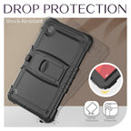 For Lenovo Tab M11 /Xiaoxin Pad 2024 Silicone Hydric PC Tablet Case with Shoulder Strap & Holder(Black)