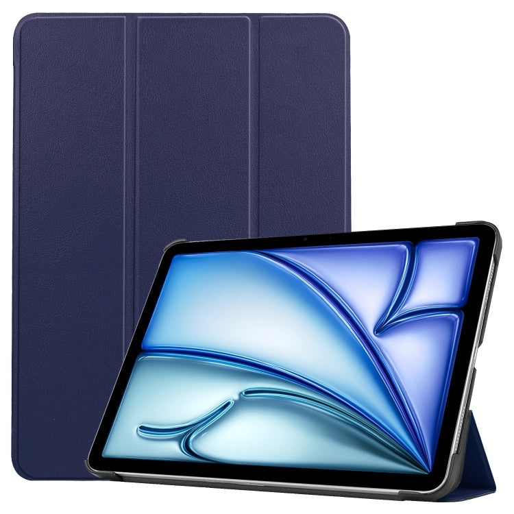 Custer Pure Color 3-Fold Holder Smart Leather Tablet Case, For iPad Air 13 2026 / 2025 / 2024, For iPad Pro 13 2025 / 2024