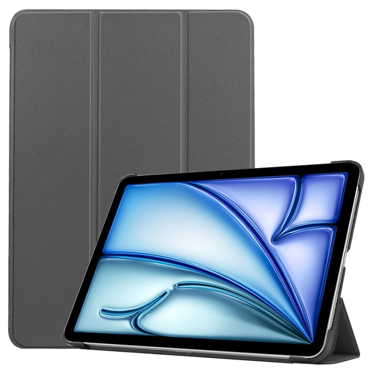Custer Pure Color 3-Fold Holder Smart Leather Tablet Case, For iPad Air 13 2026 / 2025 / 2024, For iPad Pro 13 2025 / 2024
