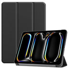 Custer Pure Color 3-Fold Holder Smart Leather Tablet Case, For iPad Air 13 2026 / 2025 / 2024, For iPad Pro 13 2025 / 2024