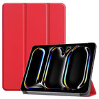 Custer Pure Color 3-Fold Holder Smart Leather Tablet Case, For iPad Air 13 2026 / 2025 / 2024, For iPad Pro 13 2025 / 2024