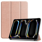 Custer Pure Color 3-Fold Holder Smart Leather Tablet Case, For iPad Air 13 2026 / 2025 / 2024, For iPad Pro 13 2025 / 2024