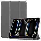 Custer Pure Color 3-Fold Holder Smart Leather Tablet Case, For iPad Air 13 2026 / 2025 / 2024, For iPad Pro 13 2025 / 2024