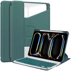 Transparent Rotation Smart Leather Tablet Case with Keyboard, For iPad Air 13 2026 / 2025 / 2024, For iPad Air 11 2026 / 2025 / 2024, For iPad Pro 13 2025 / 2024, For iPad Pro 11 2025 / 2024