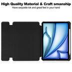 Transparent Rotation Smart Leather Tablet Case with Keyboard, For iPad Air 13 2026 / 2025 / 2024, For iPad Air 11 2026 / 2025 / 2024, For iPad Pro 13 2025 / 2024, For iPad Pro 11 2025 / 2024