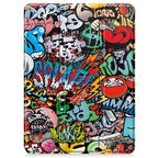 Custer Painted 3-Fold Holder Smart Leather Tablet Case with Pen Tray, For iPad Pro 11 2025 / 2024