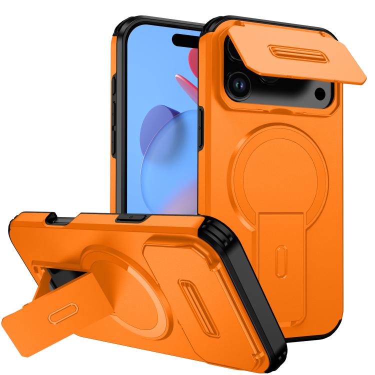 Sliding Camshield MagSafe Holder Phone Case, For iPhone 17e / 16e, For iPhone 17 Pro Max, For iPhone 17 Pro