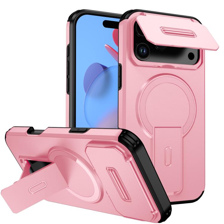 Sliding Camshield MagSafe Holder Phone Case, For iPhone 17e / 16e, For iPhone 17 Pro Max, For iPhone 17 Pro
