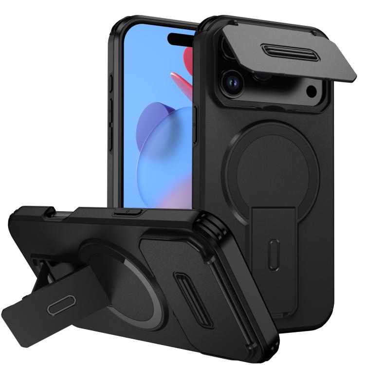 Sliding Camshield MagSafe Holder Phone Case, For iPhone 17e / 16e, For iPhone 17 Pro Max, For iPhone 17 Pro