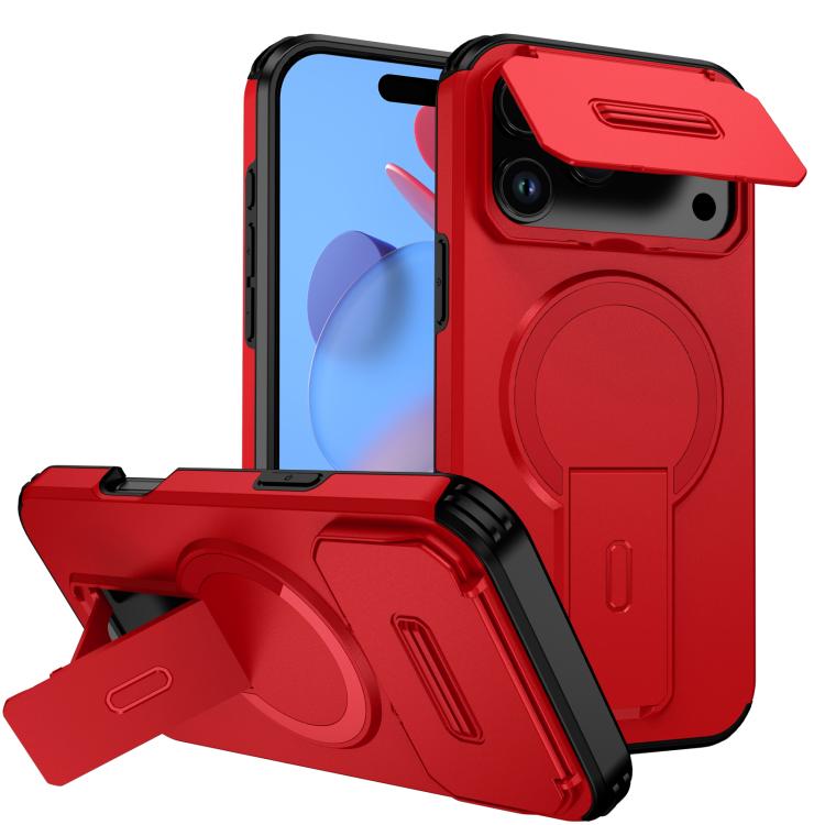 Sliding Camshield MagSafe Holder Phone Case, For iPhone 17e / 16e, For iPhone 17 Pro Max, For iPhone 17 Pro