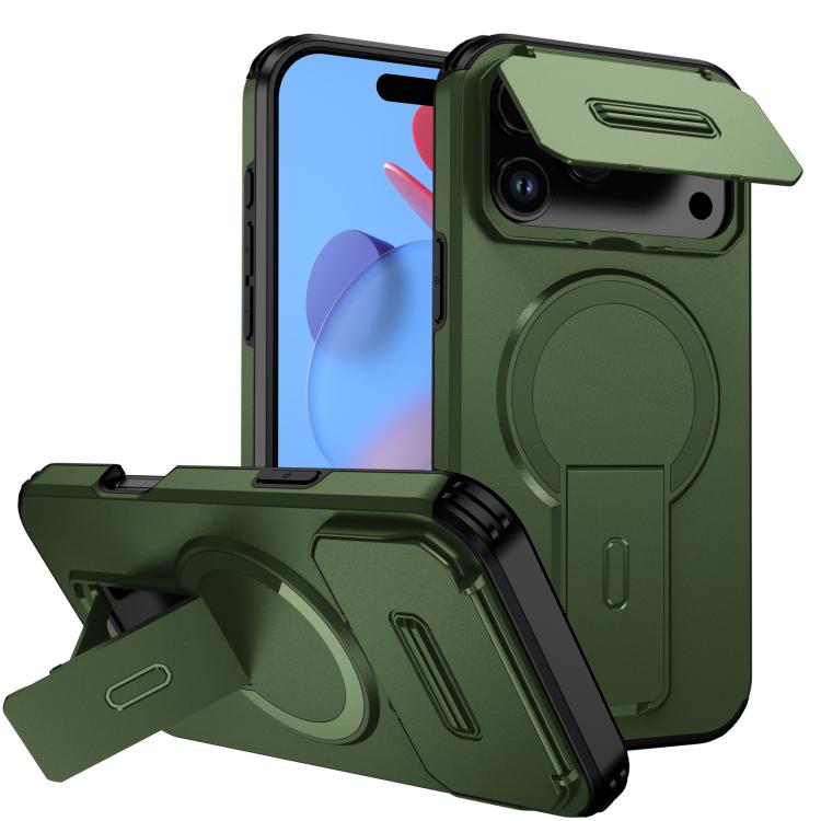 Sliding Camshield MagSafe Holder Phone Case, For iPhone 17e / 16e, For iPhone 17 Pro Max, For iPhone 17 Pro