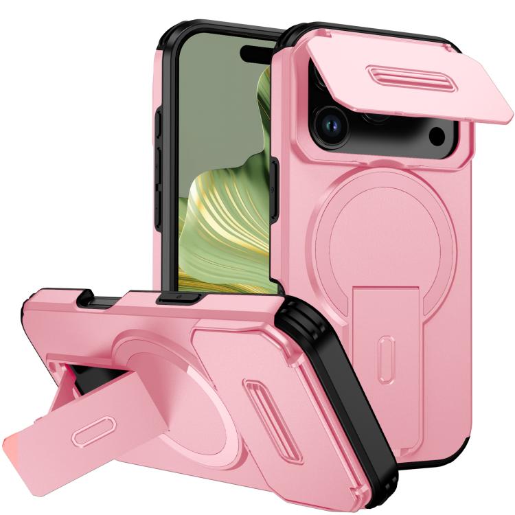 Sliding Camshield MagSafe Holder Phone Case, For iPhone 17e / 16e, For iPhone 17 Pro Max, For iPhone 17 Pro