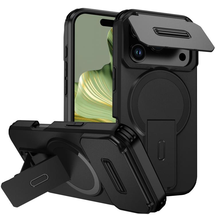 Sliding Camshield MagSafe Holder Phone Case, For iPhone 17e / 16e, For iPhone 17 Pro Max, For iPhone 17 Pro