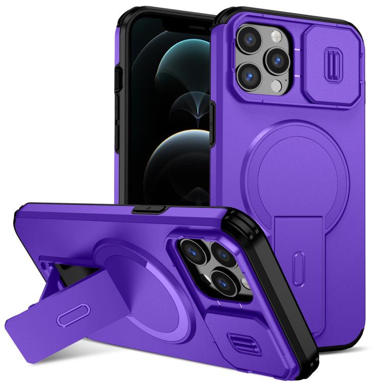 Sliding Camshield MagSafe Holder Phone Case, For iPhone 13 mini / 12 mini, For iPhone 12 Pro / 12, For iPhone 12 Pro Max