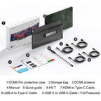 Blackview DCM6 Pro 14 inch Dual Screen Portable Laptop Extension Monitor with Stand, DCM6 Pro