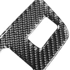 6 in 1 Car Carbon Fiber Window Glass Lifter Panel Decorative Sticker for Audi Q7 2008-2015, Left Drive, Window Glass Lifter, Left Drive