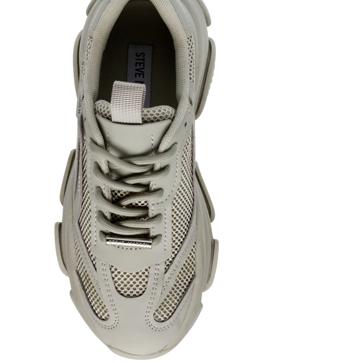 UK 5.5 Steve Madden Possession-E White Chunky Women’s Trainers – EU 39