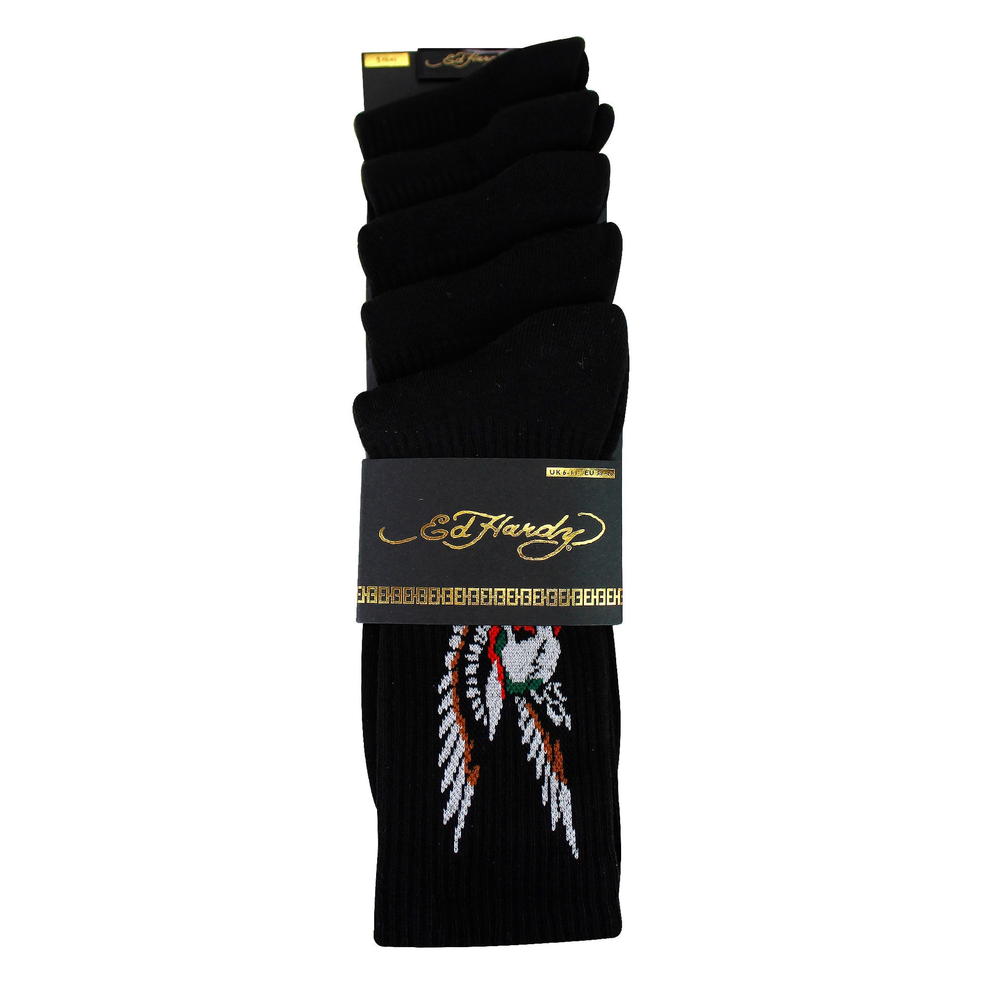 5 Pairs Mens Crew  Socks - Breathable Novelty Patterned Socks