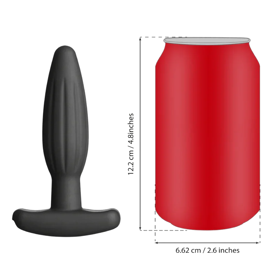 ElectraStim Silicone Noir Rocker Butt Plug Small