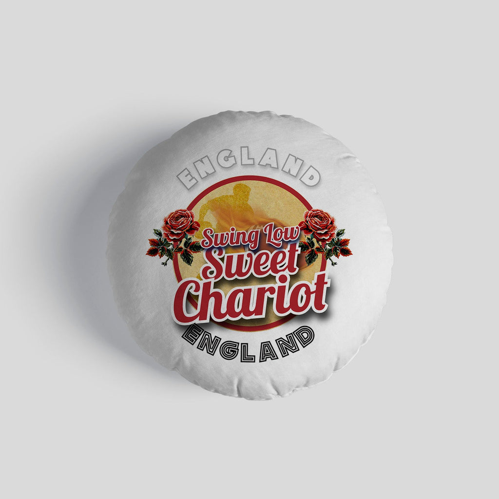 England Rugby Union Chariot  - Legend Collection - Circle Cushion 14"