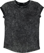 Organic Cotton Rolled Sleeve T-shirt: Womens