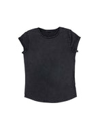 Organic Cotton Rolled Sleeve T-shirt: Womens