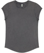 Organic Cotton Rolled Sleeve T-shirt: Womens